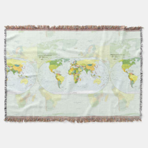 Couverture Carte mondiale Globe Pays Atlas