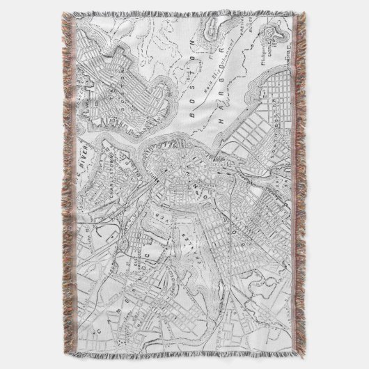 Couverture Carte vintage de Boston (1878) (devant Vertical)