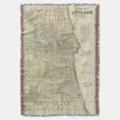 Couverture Carte vintage de Chicago (1857) (devant Vertical)