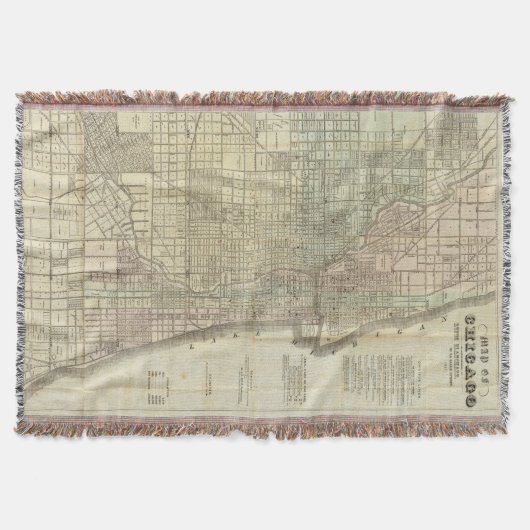 Couverture Carte vintage de Chicago (1857) (Devant)