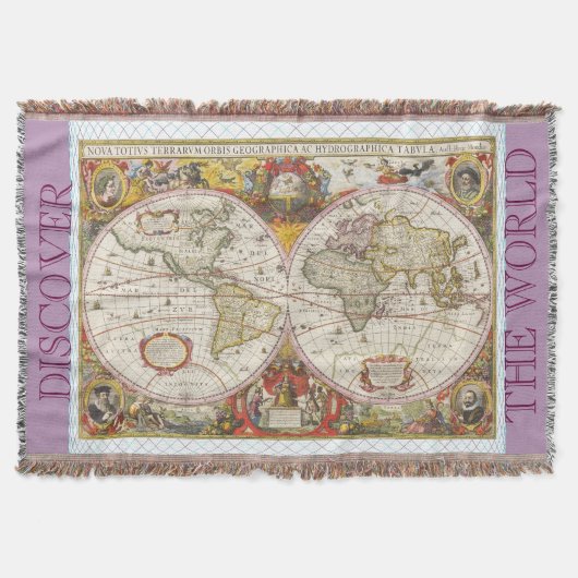 Couverture Carte vintage du monde (Devant)
