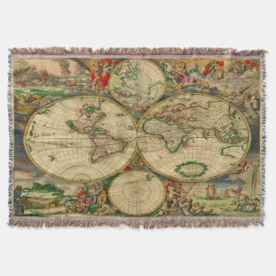 Couverture Carte vintage du Vieux Monde