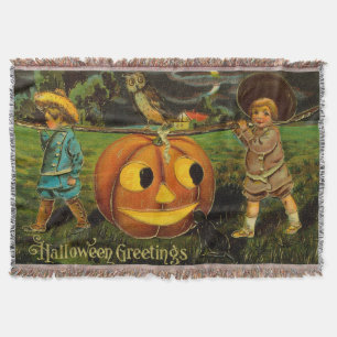 Couverture Cartes de vœux Halloween - Carte postale vintage à