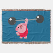 Couverture Cartoon de levage de poids mignon (Devant)