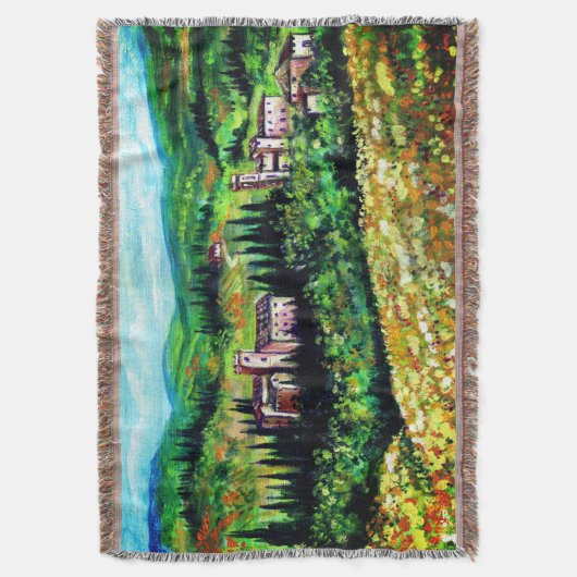 COUVERTURE CASTELS EN CHIANTI PAYSAGE, CHAMPS DE FLEURS JAUNE (devant Vertical)