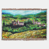 COUVERTURE CASTELS EN CHIANTI PAYSAGE, CHAMPS DE FLEURS JAUNE (Devant)