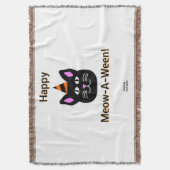 Couverture Cat Noir Cat Mowa-A-Ween Blanket (devant Vertical)