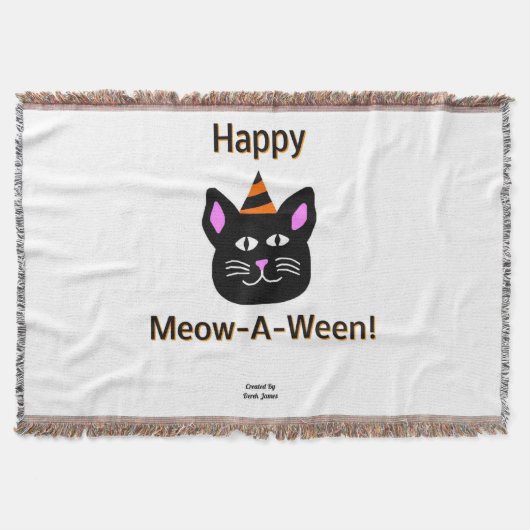 Couverture Cat Noir Cat Mowa-A-Ween Blanket (Devant)