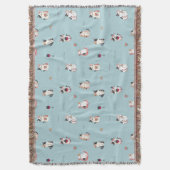 Couverture Cat & Wine Throw Blanket : Conception confortable (devant Vertical)