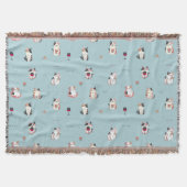 Couverture Cat & Wine Throw Blanket : Conception confortable  (Devant)
