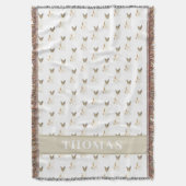 Couverture Cattledog Heeler (Rouge Blanc) Rose & Blanc (devant Vertical)