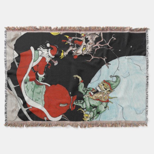 Couverture cauchemar de Noël Jeu personnalisé Blanche (Devant)