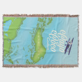 Couverture Cayo Coco Cuba carte de style vintage. (Devant)