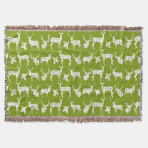 Couverture Ceinture blanche de cerf sur poule verte
