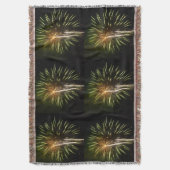 Couverture Célébration de vacances de feux d'artifice verts e (devant Vertical)
