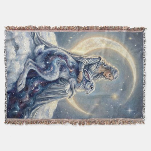 Couverture Celestial Galaxy Hare Moon Goddess Fantasy Art (Devant)