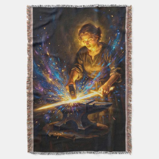 Couverture Celtic Blacksmith Goddess Forging Sword Fantasy Ar (devant Vertical)