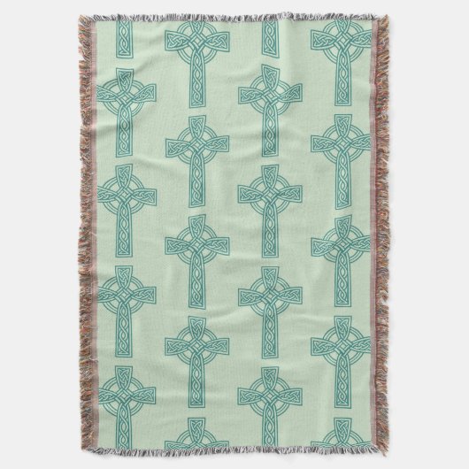 Couverture Céltic Cross Motif Lance Blanket (devant Vertical)