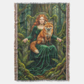 Couverture Celtic Forest Queen Red Fox Witch Fantasy Art ( (devant Vertical)
