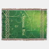 Couverture Céltic Green Knots & Feuilles (Devant)
