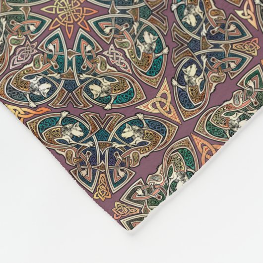 Couverture celtique d'ouatine de chats d'art (Coin)