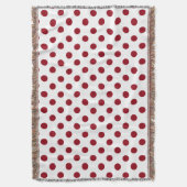 Couverture Cercles Pois rouges Crimson (devant Vertical)