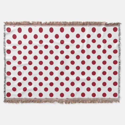 Couverture Cercles Pois rouges Crimson (Devant)