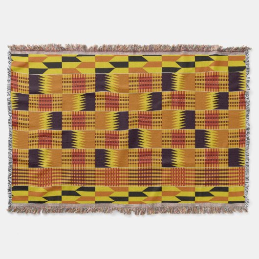 Couverture Cérémonie des Motifs africains de Kente Textile (Devant)
