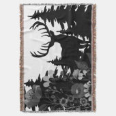 Couverture Cerf avec grand rack hors forêt (devant Vertical)