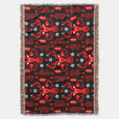 Couverture Cerf de Noël rouge scandinave (devant Vertical)