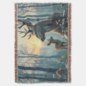 Couverture Cerf et faon au coucher du soleil (devant Vertical)