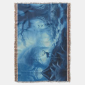 Couverture Cerfs dans une forêt sombre de brume bleue (devant Vertical)
