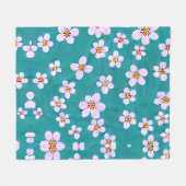 Couverture cerise en fleurs (Devant (Horizontal))