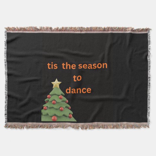 Couverture C'est la saison de danser plaid de Noël (Devant)