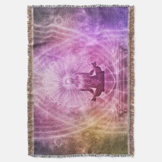 Couverture Chakra Yoga Meditation Jetée Blanket (devant Vertical)