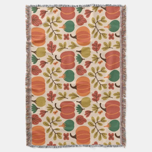 Couverture Chalet Citrouille d'Halloween d'automne à main lun (devant Vertical)