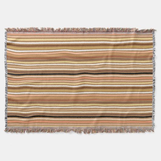 Couverture Chalk Stripes - Camel Tan et or (Devant)