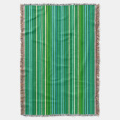 Couverture Chalk Stripes - Jade Green et Aqua (devant Vertical)