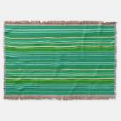 Couverture Chalk Stripes - Jade Green et Aqua (Devant)