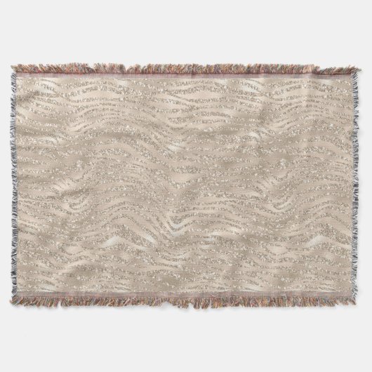 Couverture Champagne Gold White Glitzy Parties scintillant Ze (Devant)