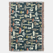 Couverture Champignons de bois Motif Rustique (devant Vertical)