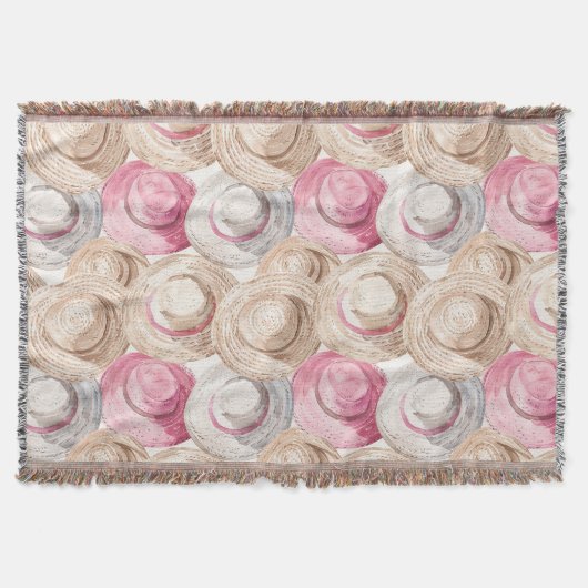 Couverture Chapeaux de paille blancs crème rose (Devant)