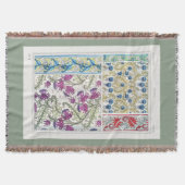Couverture Chardon floral Art nouveau textile art verneuil (Devant)