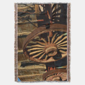 Couverture chariot antique de train de mules (devant Vertical)