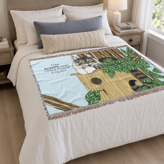 Couverture Charmante Maison d'hôtes pour oiseaux avec lit et 