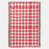 Couverture Charming Red En vichy Check Motif (devant Vertical)