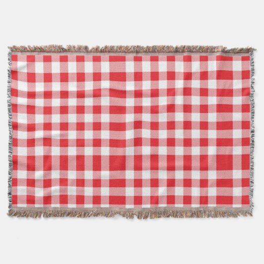Couverture Charming Red En vichy Check Motif (Devant)