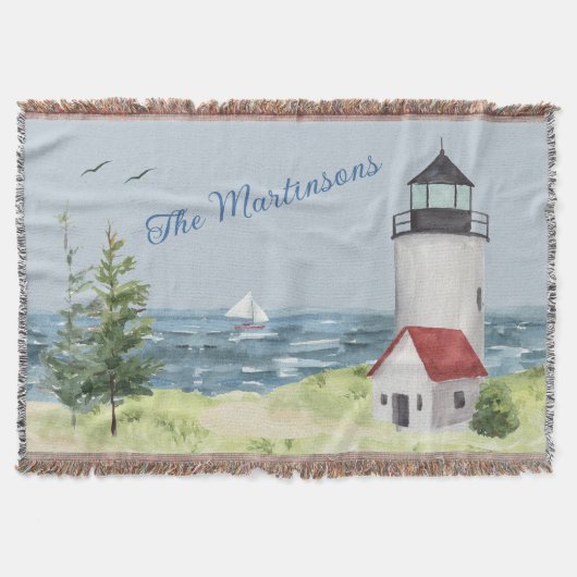 Couverture Charming Watercolor Lighthouse Nom de la scène côt (Devant)