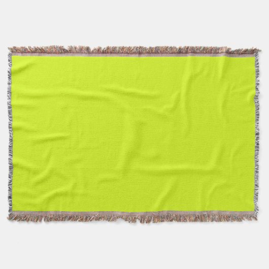 Couverture Chartreuse Jaune (couleur unie) (Devant)