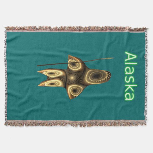 Couverture Chasseur inuit fractal - Alaska (Devant)